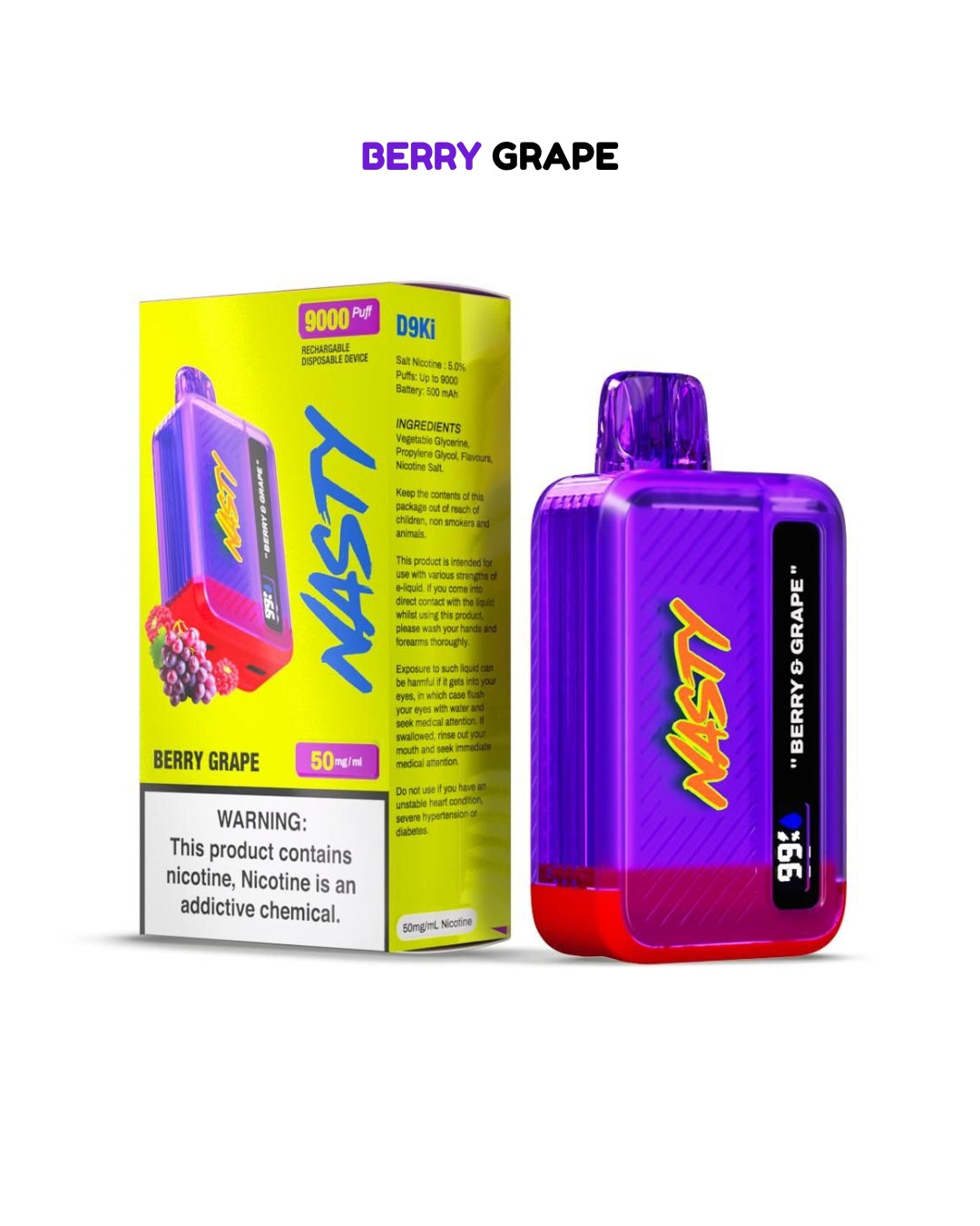 Nasty V - Berry Grape + Complimentary Redbull Watermelon Flav